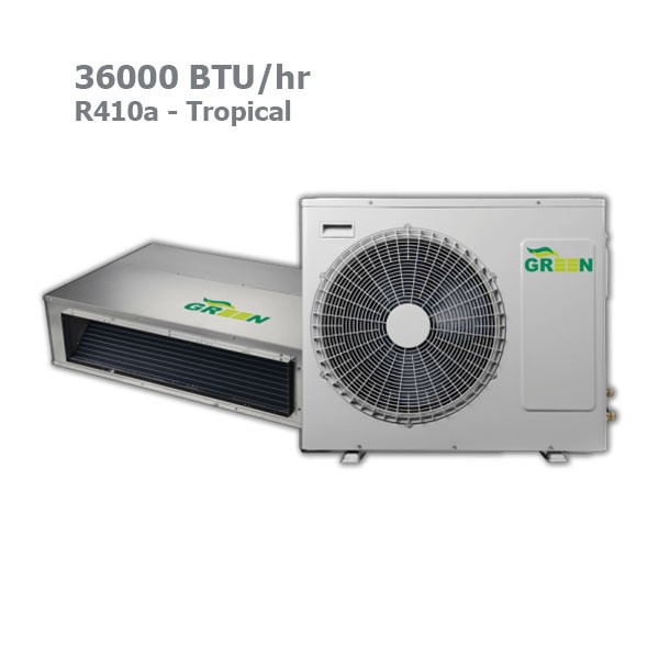 داکت اسپلیت گرین R410a تروپیکال (حاره ای) GDS-36P1T3/R1